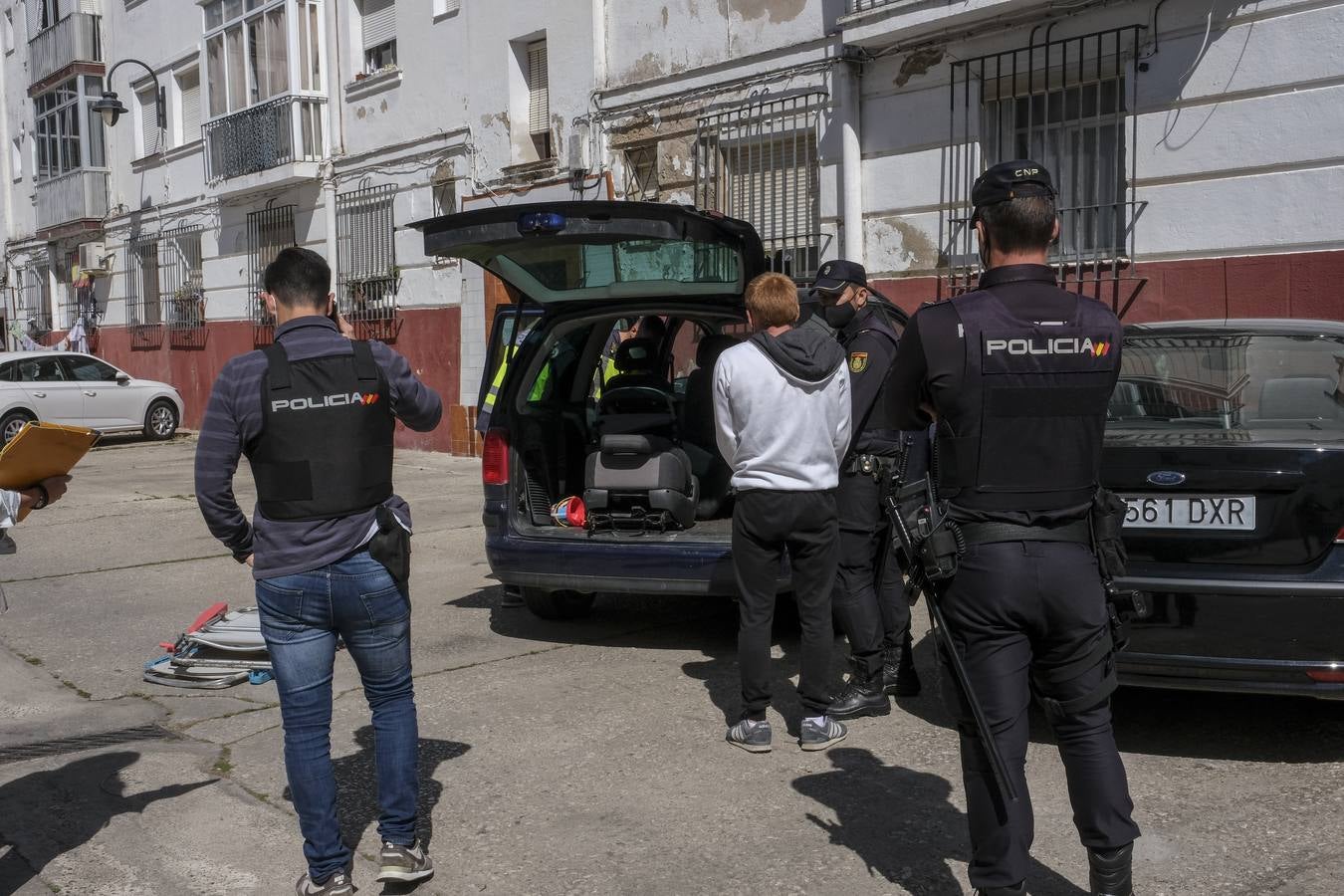 Operación de la Policía Nacional contra el tráfico de drogas en San Fernando