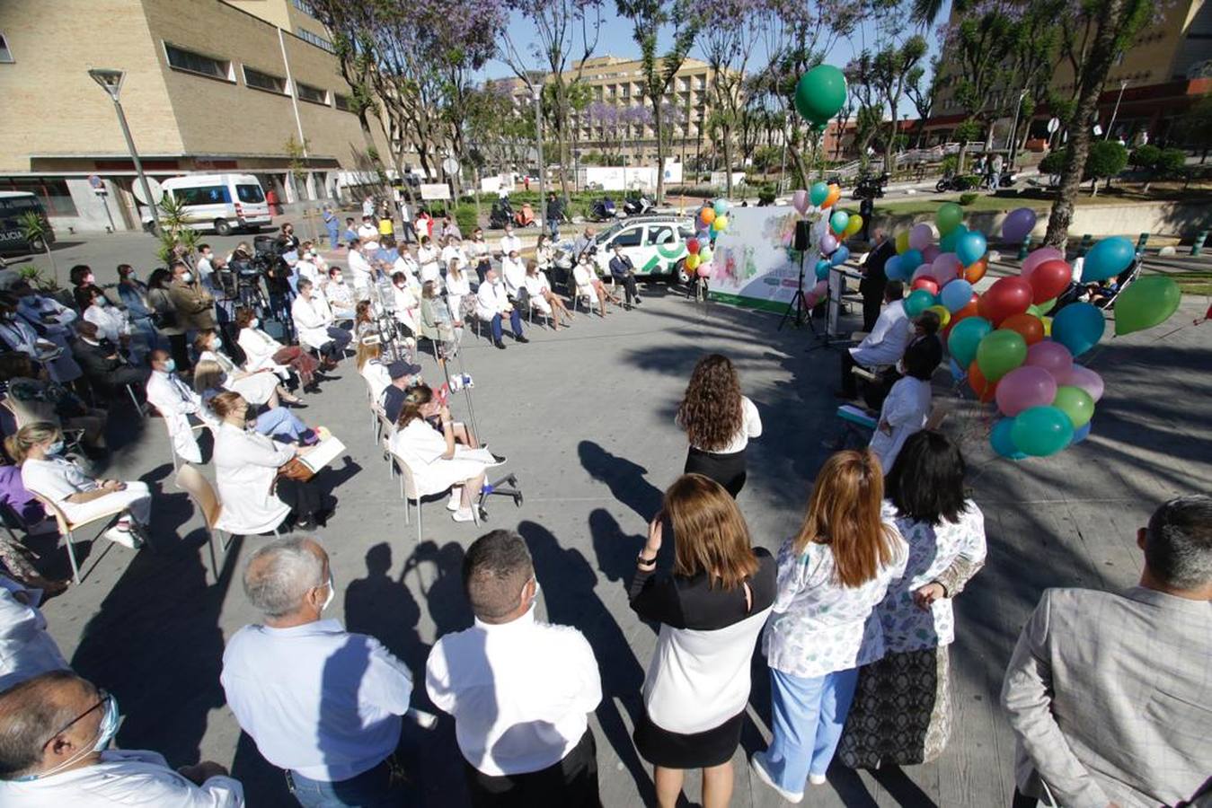 Presentación de los actos conmemorativos preparados para celebrar el 50 aniversario de los hospitales Infantil y de la Mujer del Virgen del Rocío