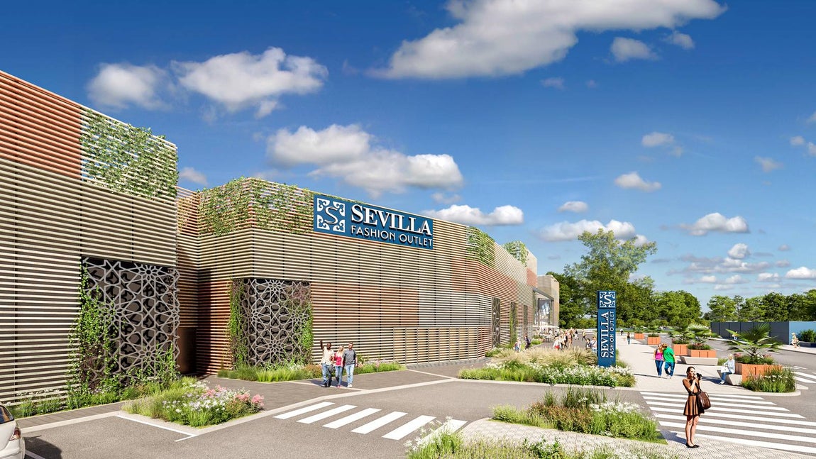 Aspecto del complejo Sevilla Fashion Outlet cuando sea  reformado