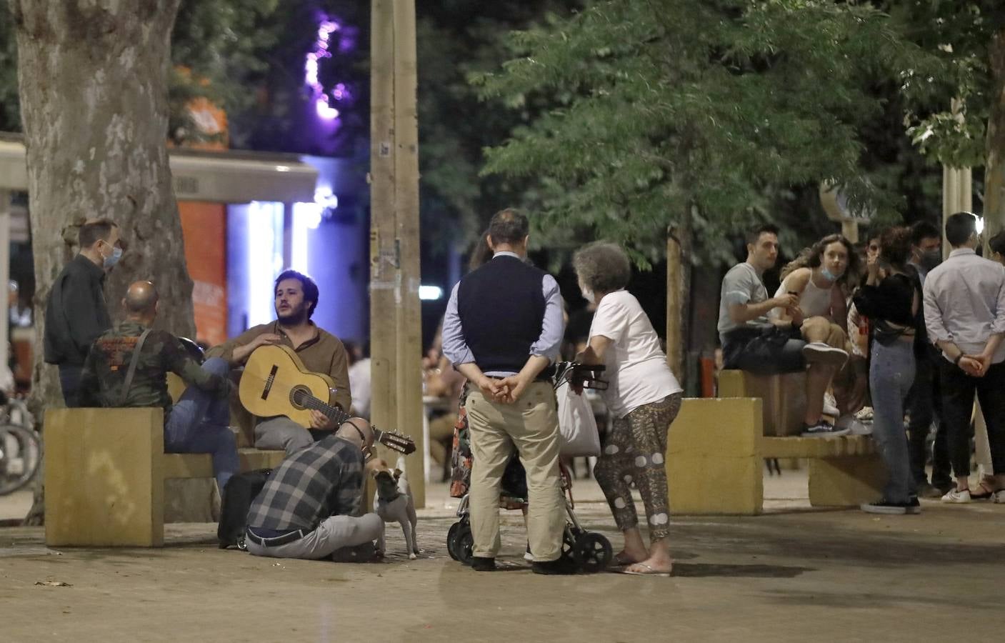 Dispositivo policial en la Alameda