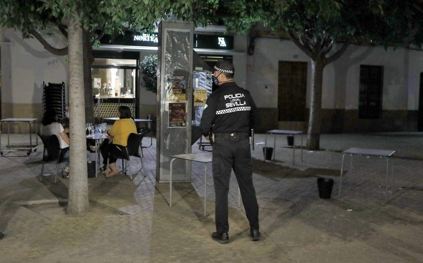 Dispositivo policial en la Alameda