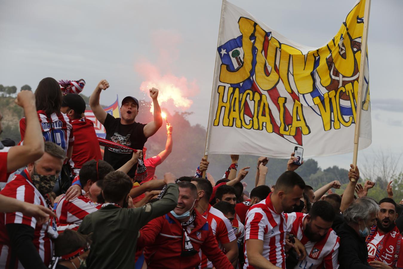 El Atlético gana la Liga: Las imágenes de las horas previas y de la celebración en Valladolid