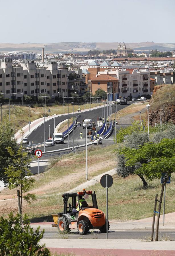 Las últimas obras del tramo municipal de la Ronda Norte de Córdoba, en imágenes