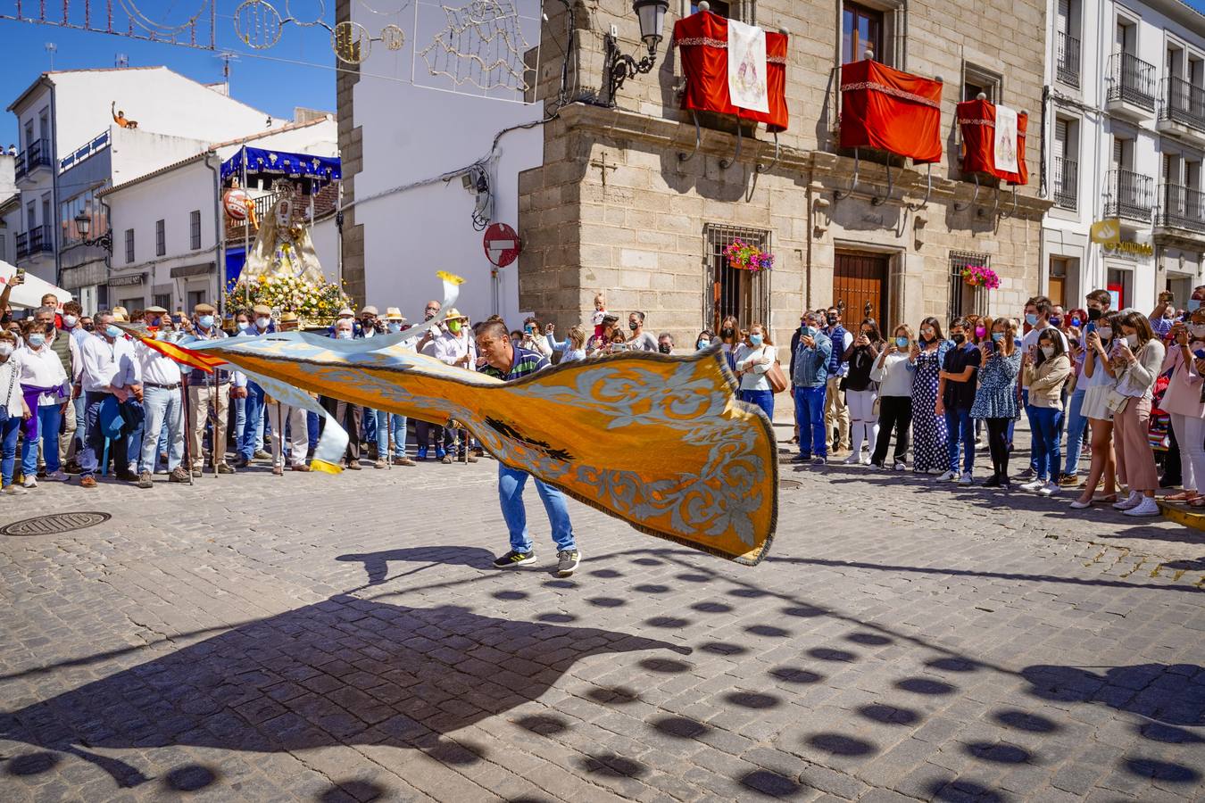 La llegada de la Virgen de Luna a Villanueva de Córdoba, en imágenes