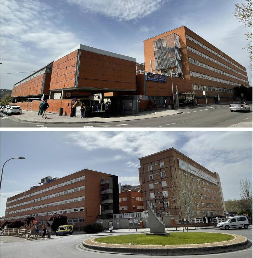 Vistas de las dos esquinas del costado norte del Virgen de la Salud en abril de 2021. FOTOS RAFAEL DEL CERRO. 