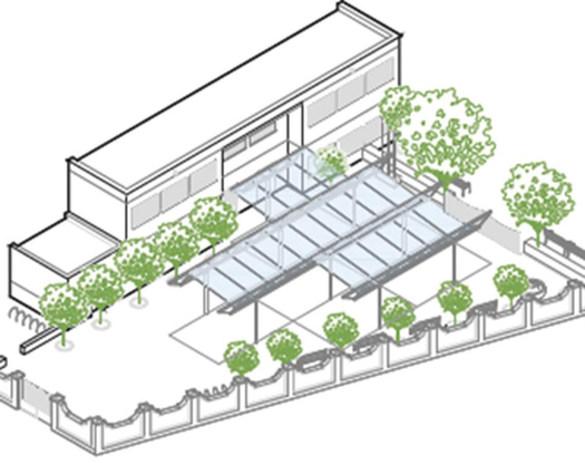 Así será la avenida de la Cruz Roja de Sevilla con el proyecto Life Watercool