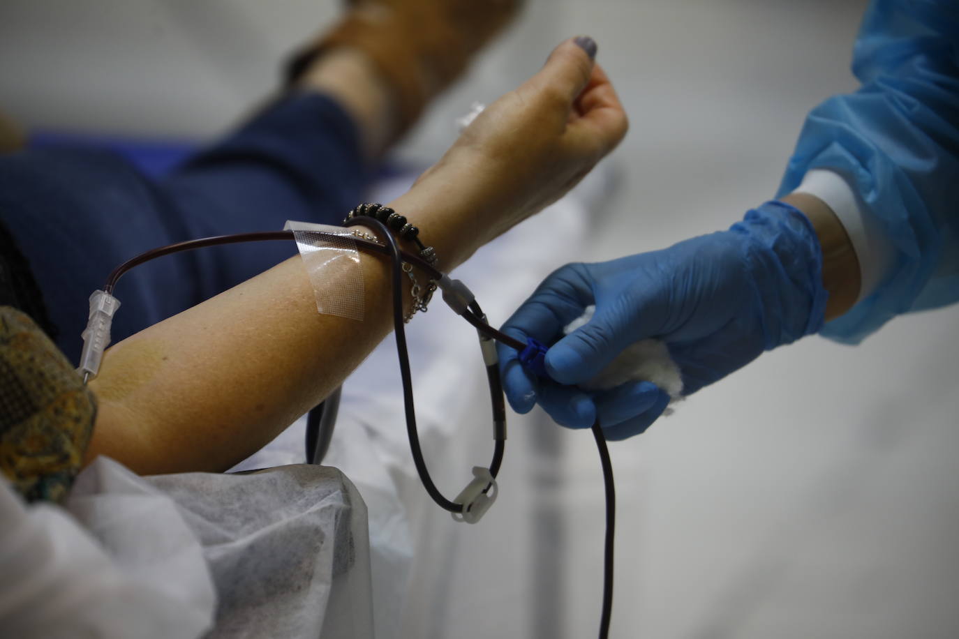 La donación de sangre en el centro comercial El Arcángel de Córdoba, en imágenes