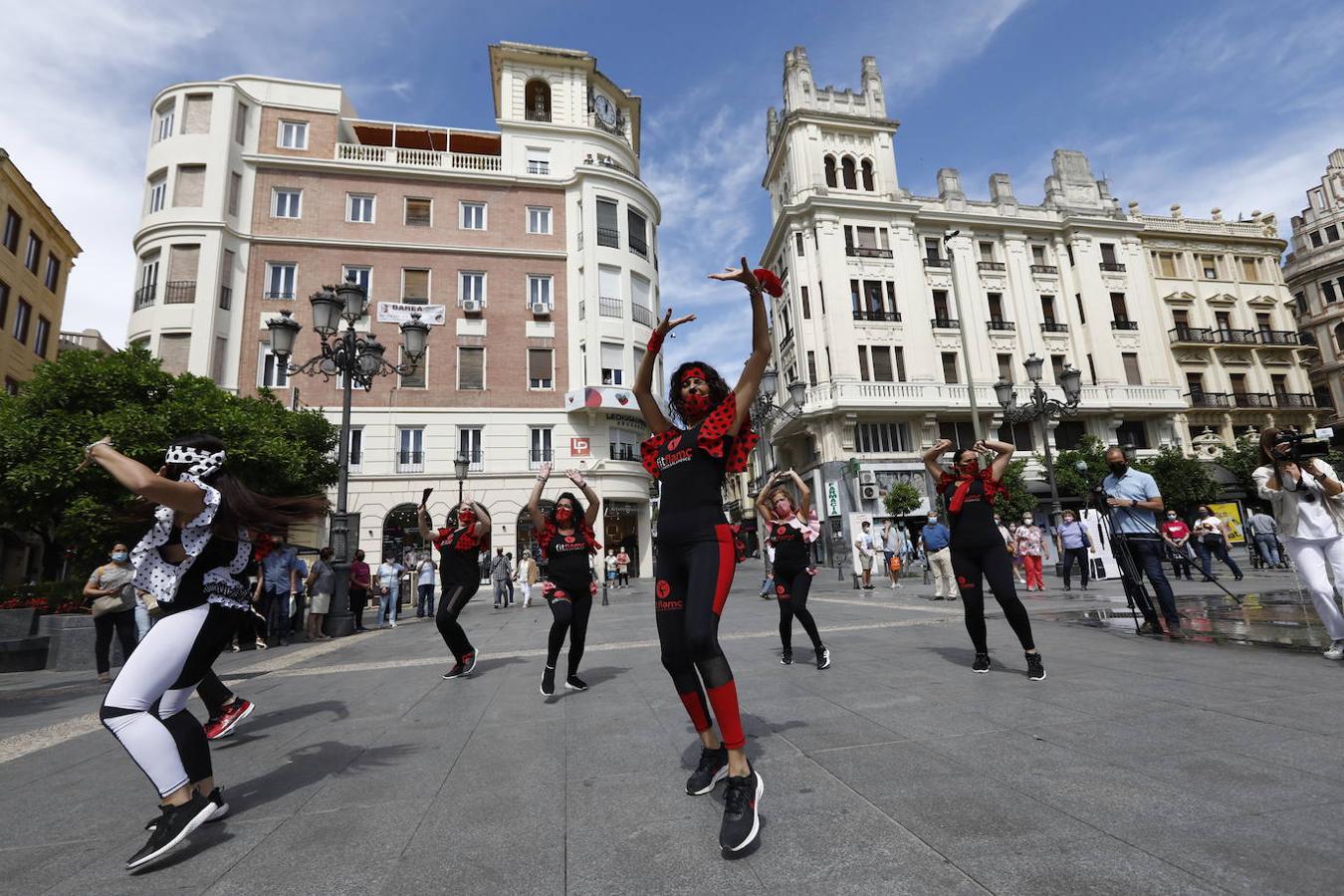 La concentración de mujeres de flamenca en Córdoba, en imágenes