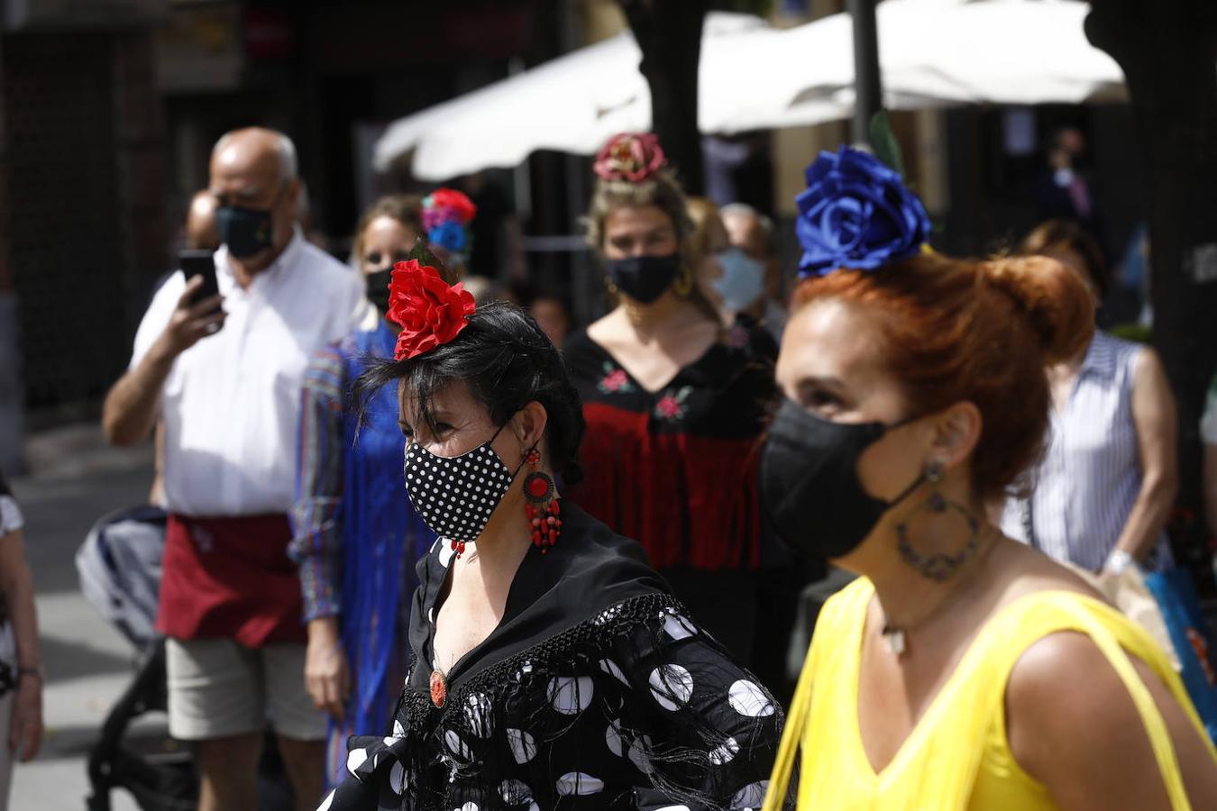 La concentración de mujeres de flamenca en Córdoba, en imágenes