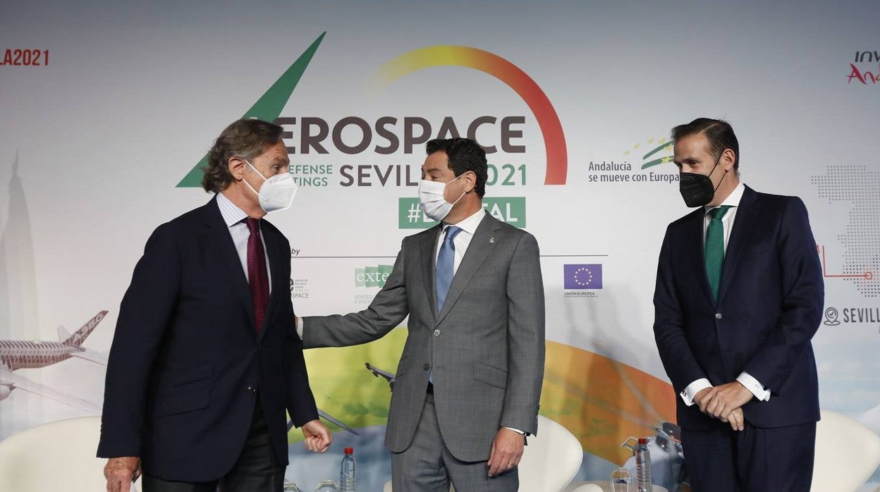 Juanma Moreno inaugura Aerospace and Defense Meetings-ADM Sevilla 2021