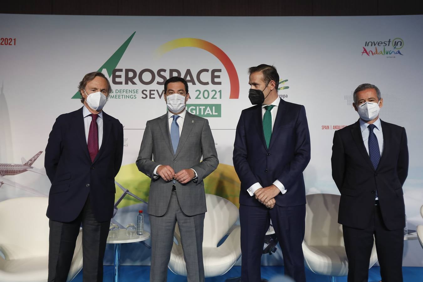 Juanma Moreno inaugura Aerospace and Defense Meetings-ADM Sevilla 2021