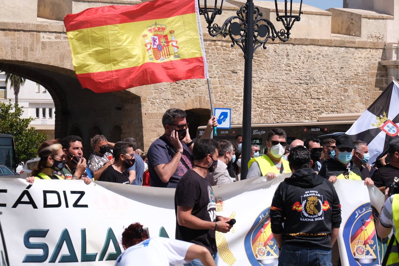 FOTOS: Jusapol vuelve a salir a la calle en Cádiz para pedir más medios