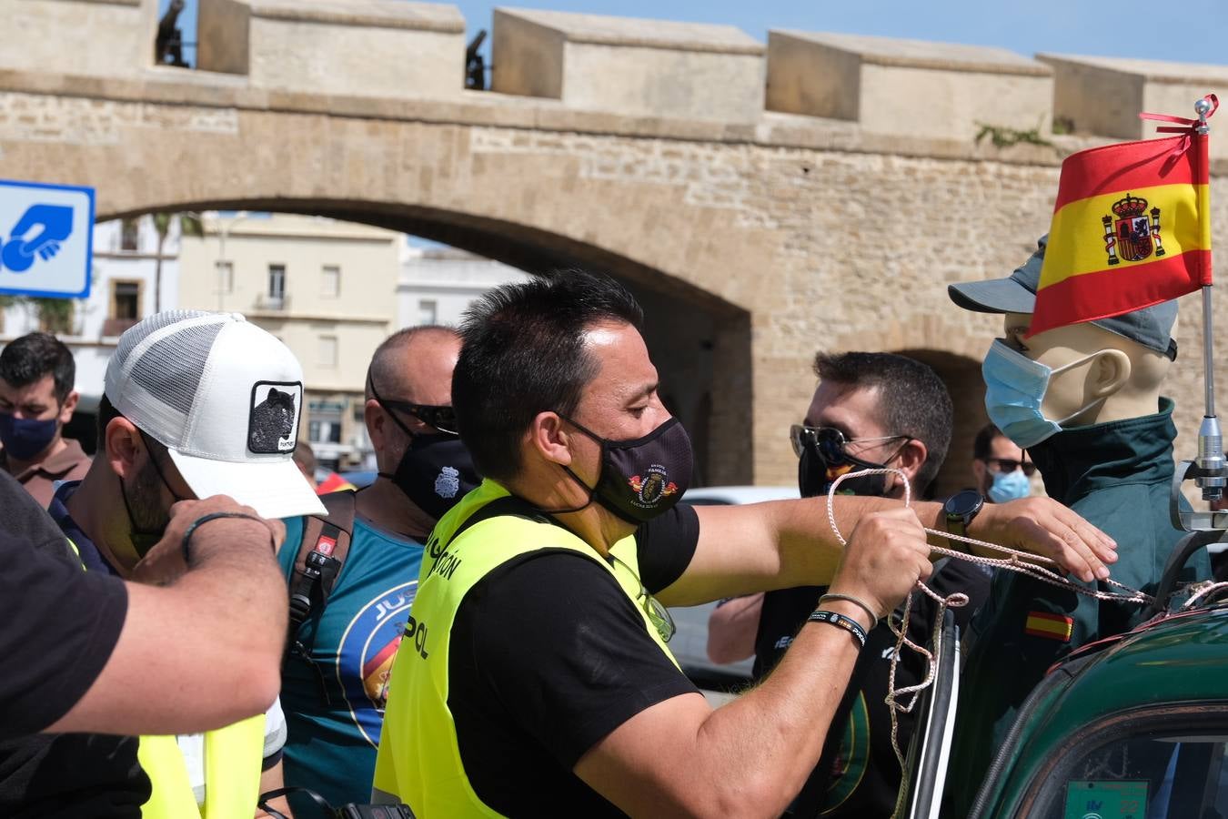 FOTOS: Jusapol vuelve a salir a la calle en Cádiz para pedir más medios