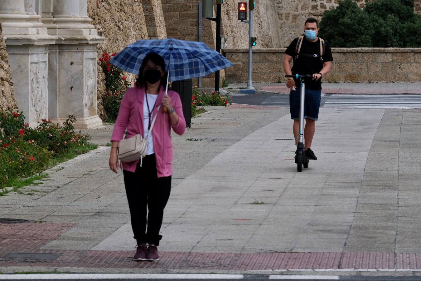 El Tiempo en Cádiz: jornada de lluvia y viento