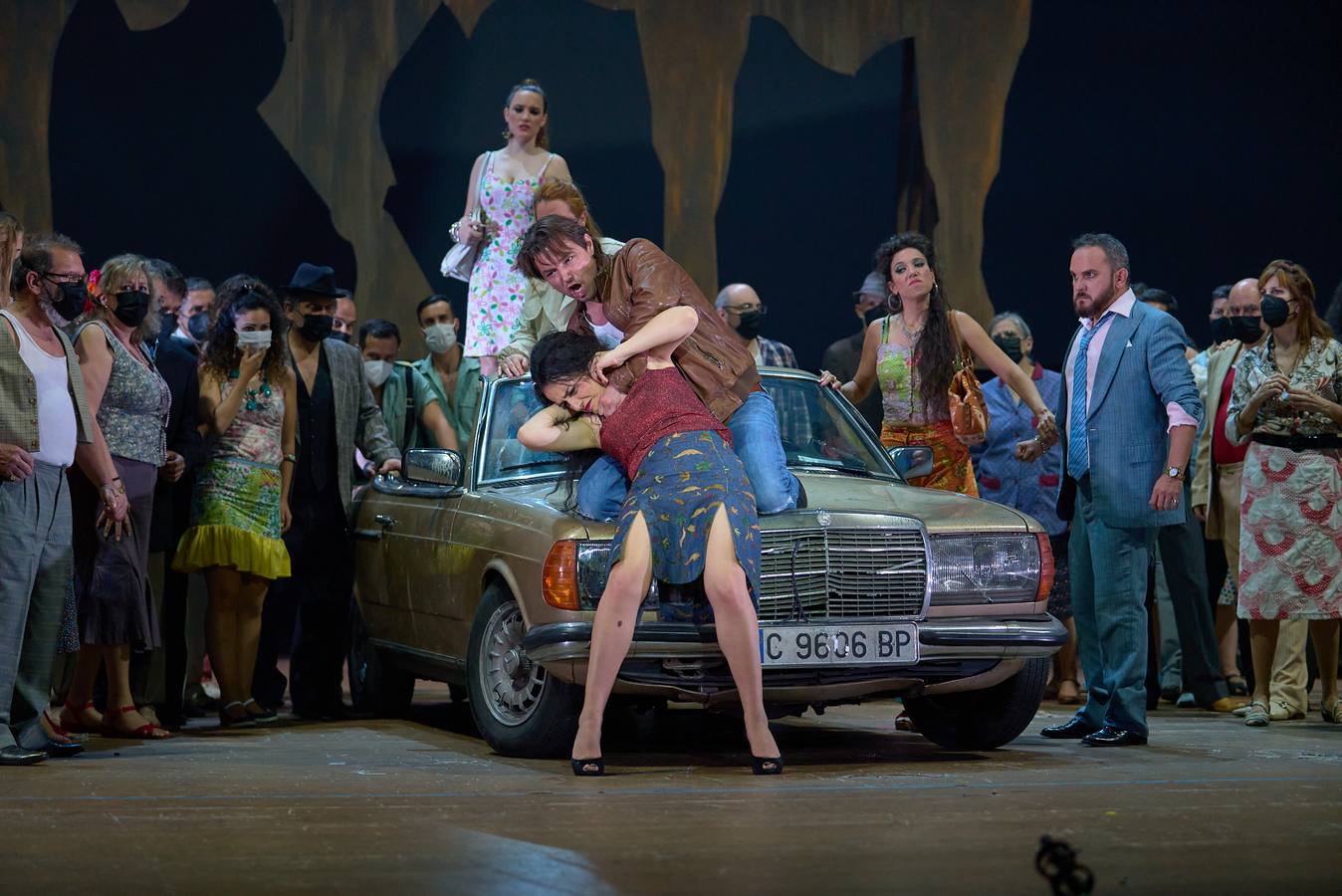 Un momento de la ópera 'Carmen' en el Teatro de la Maestranza