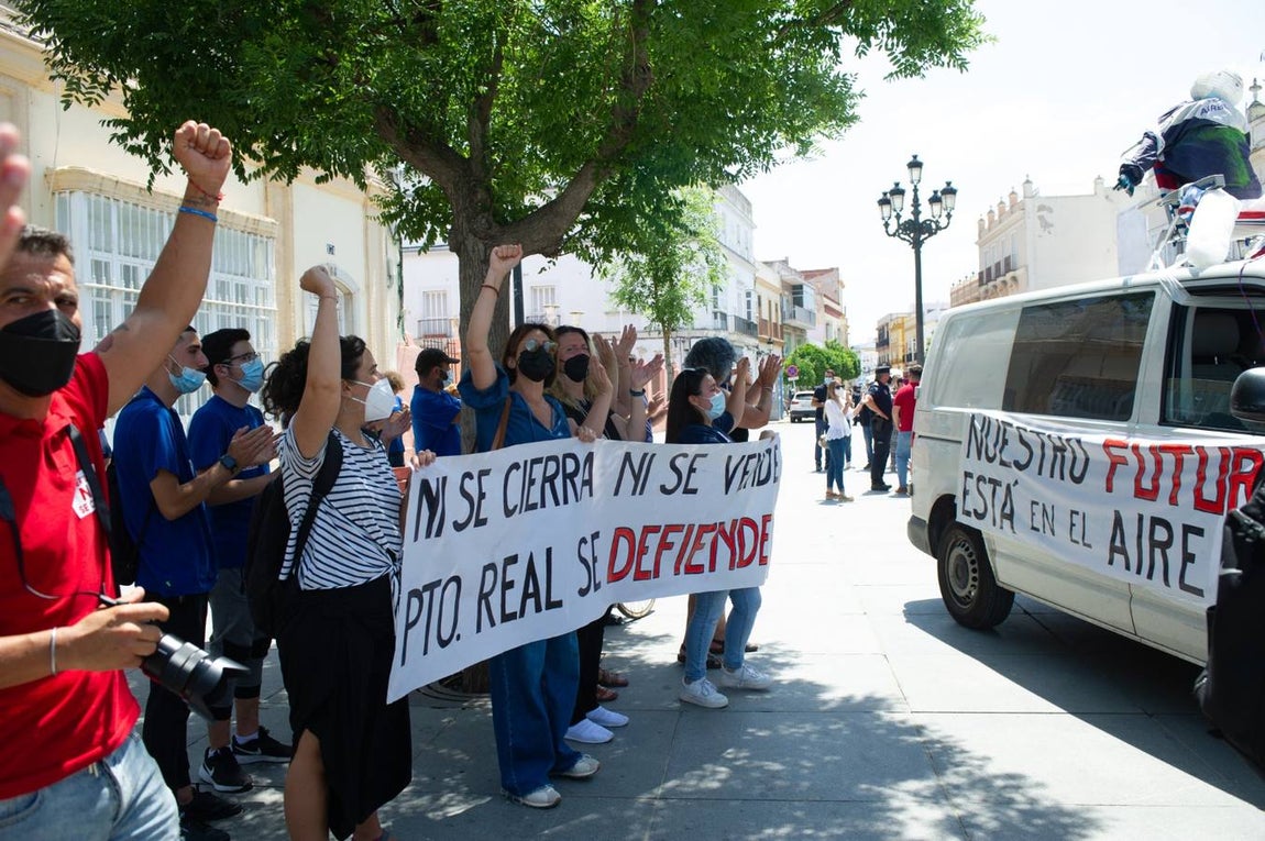 FOTOS: Manifestación de la factoría de Airbus Puerto Real