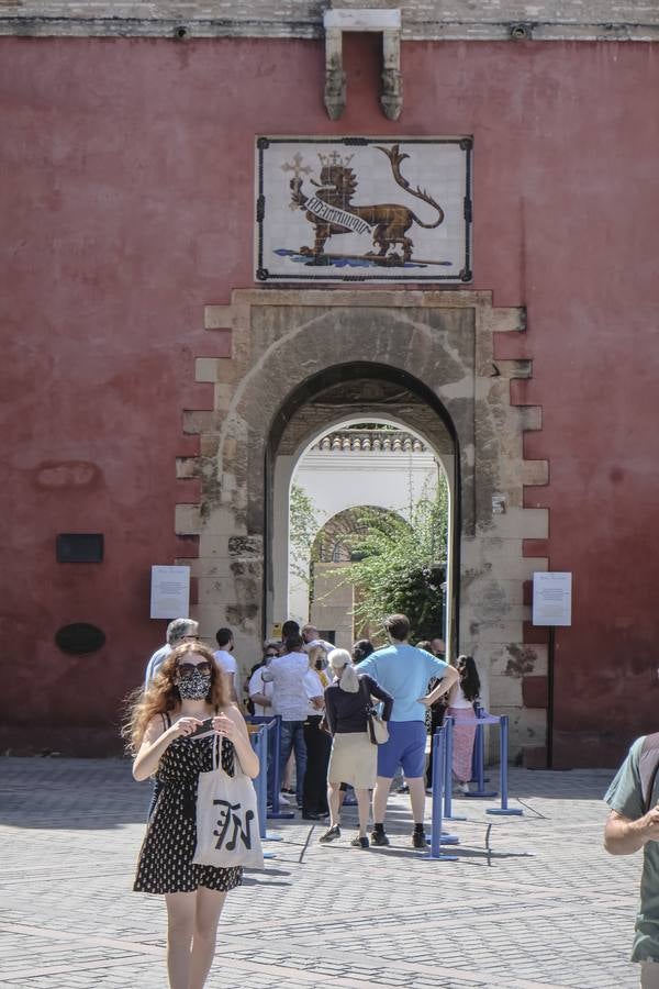 Los turistas vuelven a llenar el Real Alcázar de Sevilla