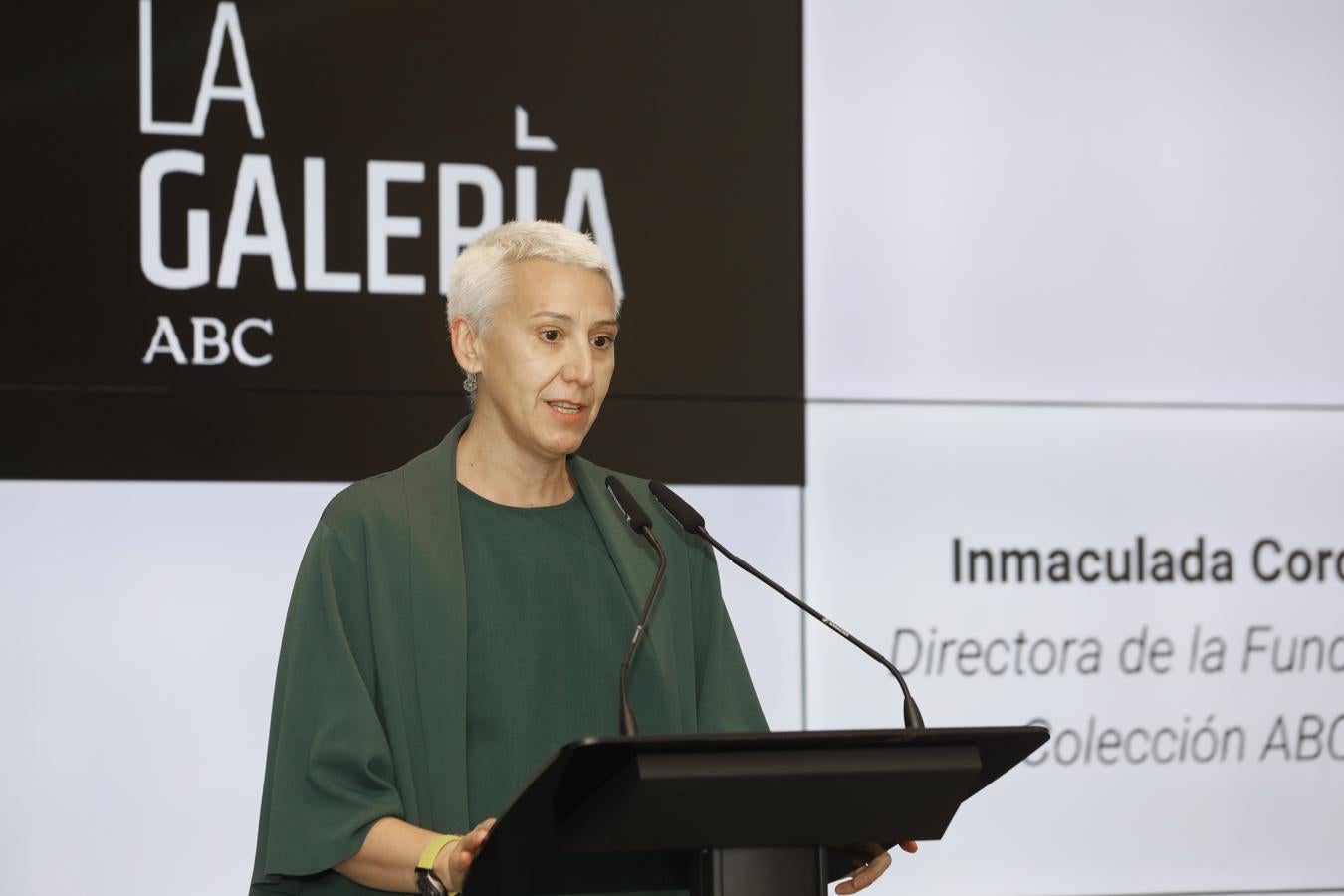 La directora de la Fundación Colección ABC, Inmaculada Corcho, durante su intervención