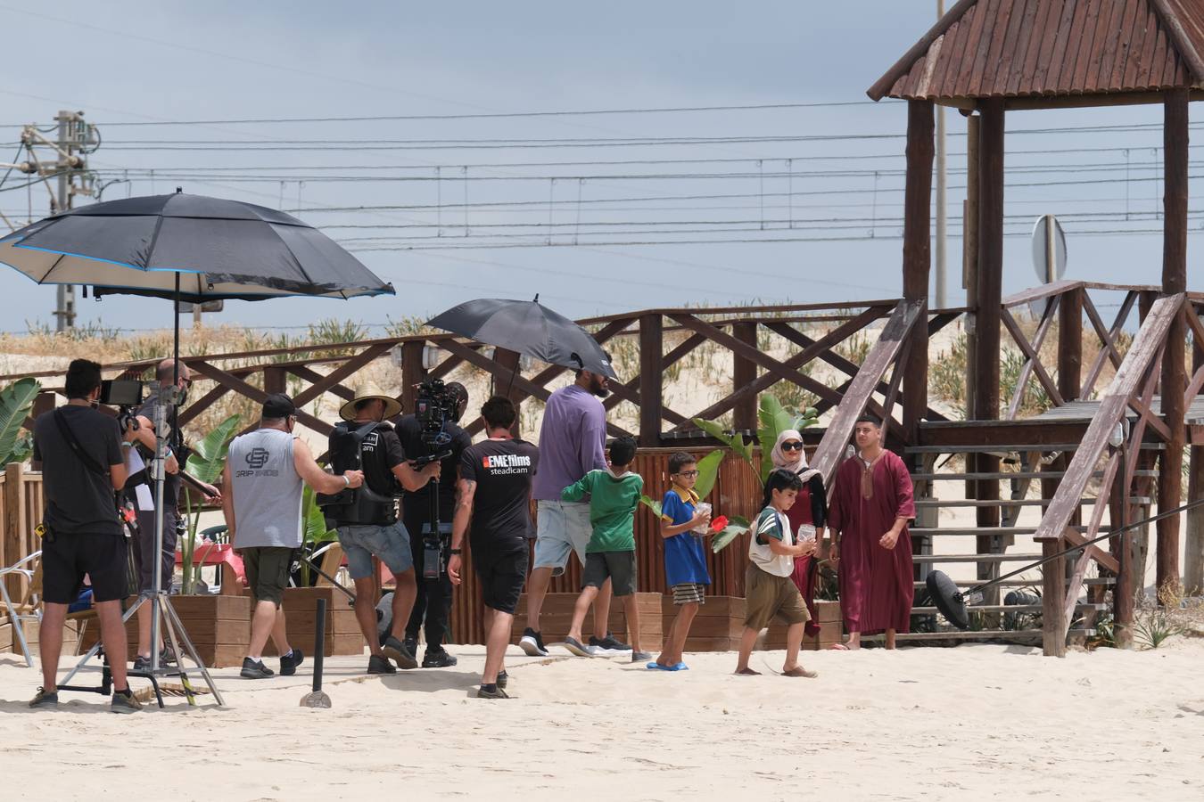 Fotos: Rodaje de &#039;La maniobra de la tortuga&#039; en la playa de Cortadura de Cádiz