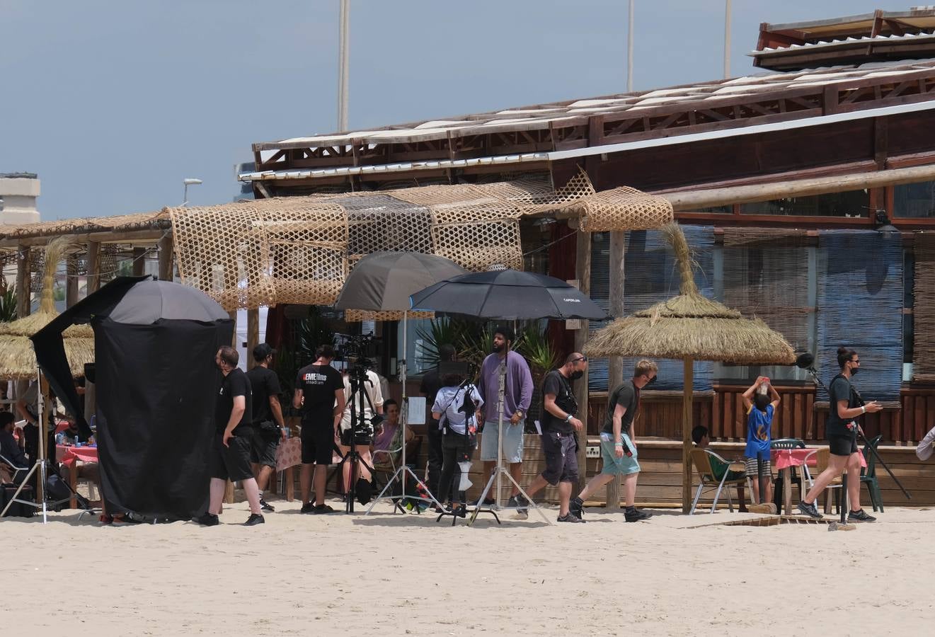 Fotos: Rodaje de &#039;La maniobra de la tortuga&#039; en la playa de Cortadura de Cádiz