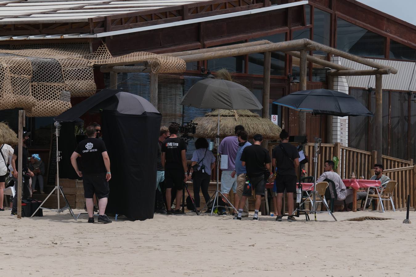 Fotos: Rodaje de &#039;La maniobra de la tortuga&#039; en la playa de Cortadura de Cádiz