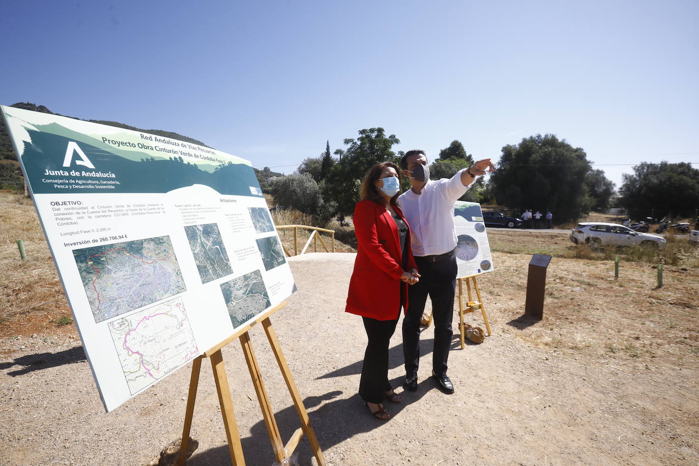 La inauguración de la primera fase del Cinturón Verde de Córdoba, en imágenes