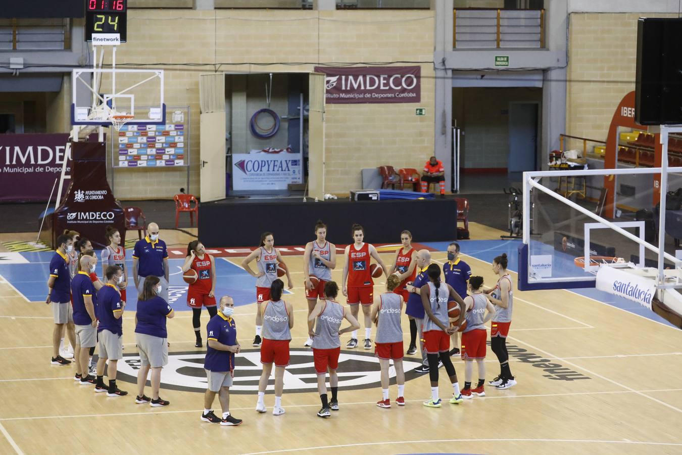 El entrenamiento de España de baloncesto en Córdoba, en imágenes