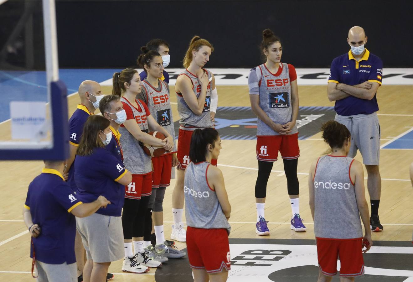 El entrenamiento de España de baloncesto en Córdoba, en imágenes