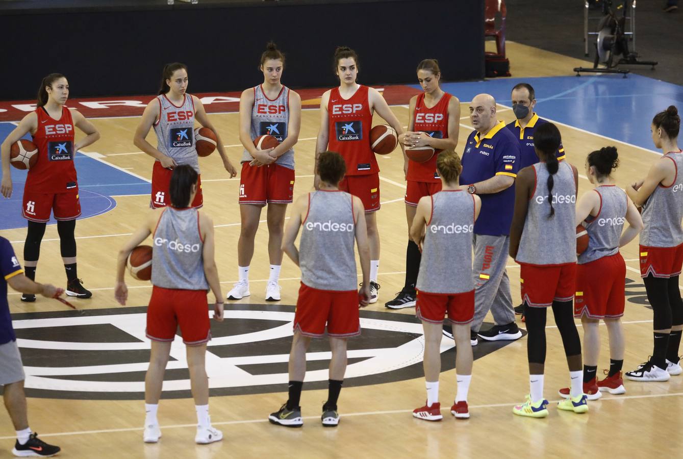 El entrenamiento de España de baloncesto en Córdoba, en imágenes