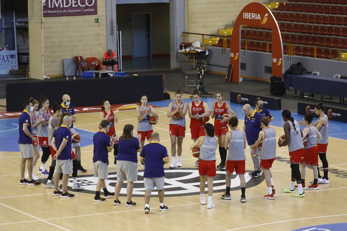 El entrenamiento de España de baloncesto en Córdoba, en imágenes