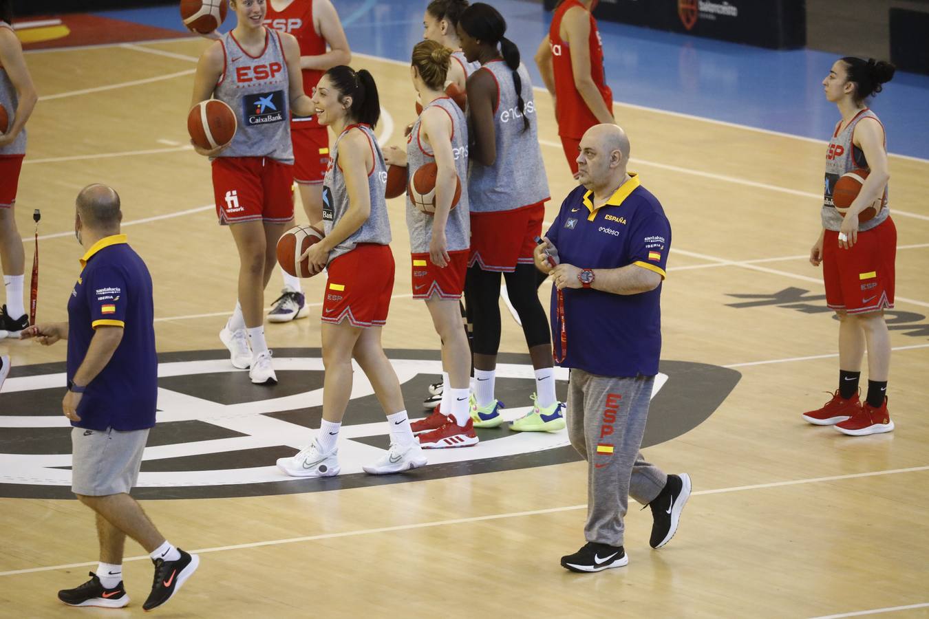 El entrenamiento de España de baloncesto en Córdoba, en imágenes