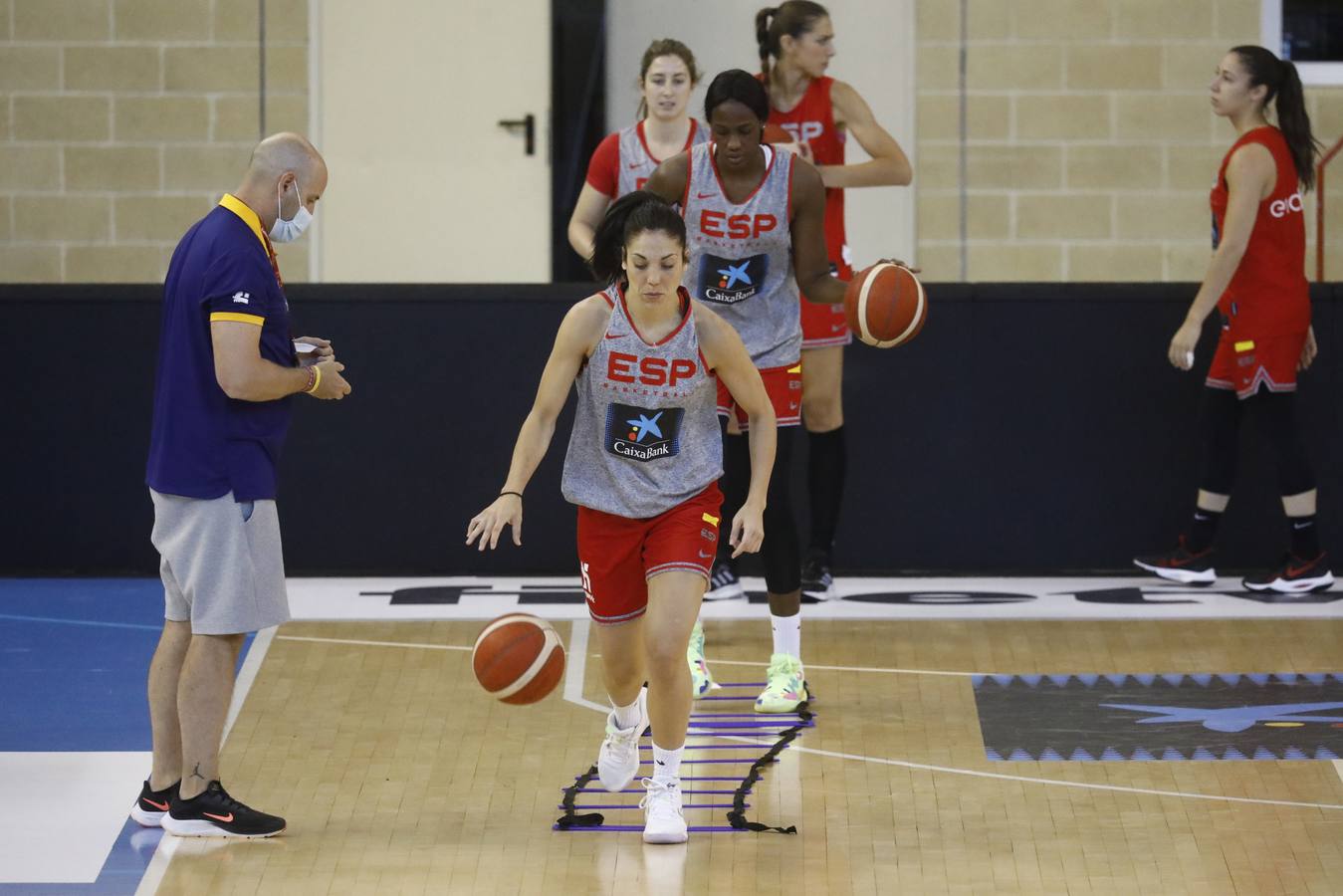 El entrenamiento de España de baloncesto en Córdoba, en imágenes