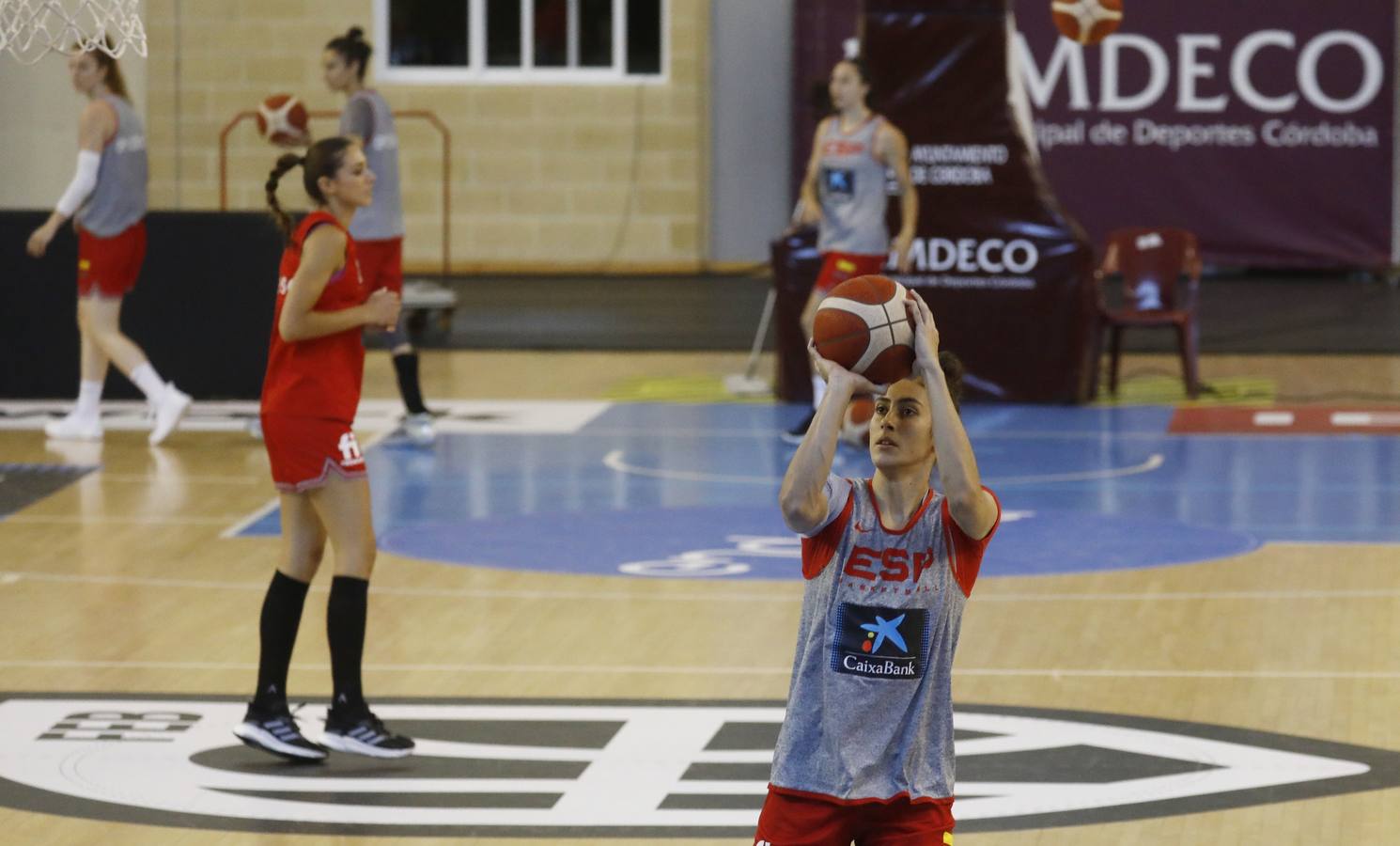 El entrenamiento de España de baloncesto en Córdoba, en imágenes