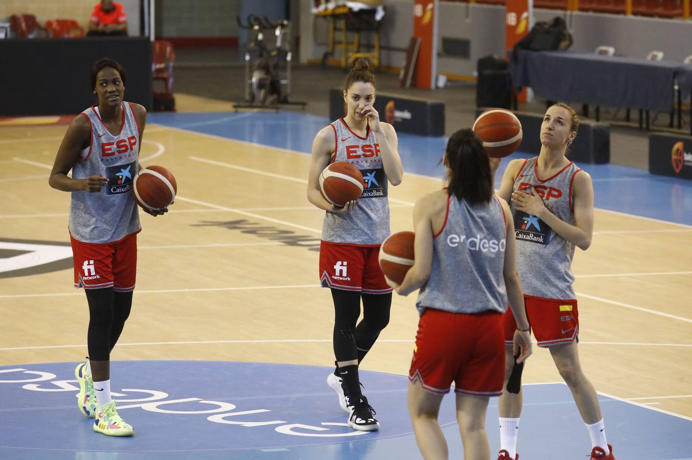 El entrenamiento de España de baloncesto en Córdoba, en imágenes