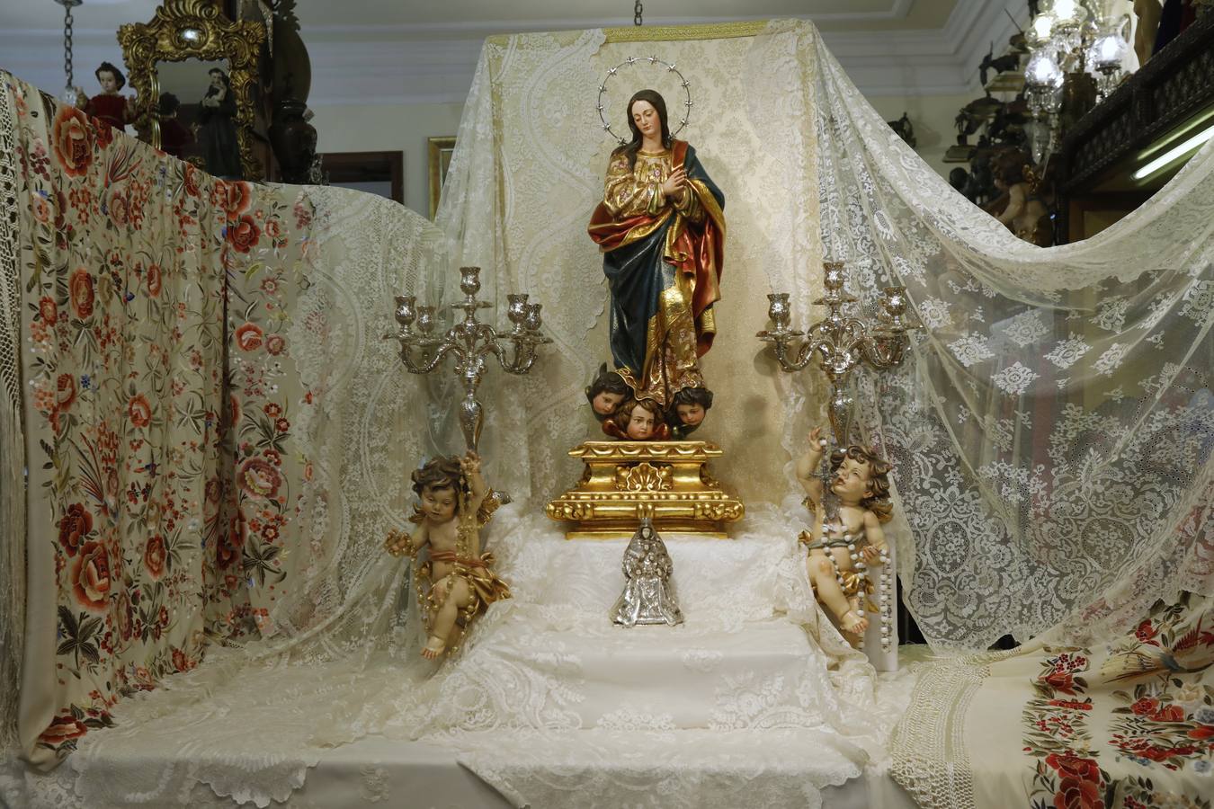 Ambiente previo al Corpus Christi en Sevilla