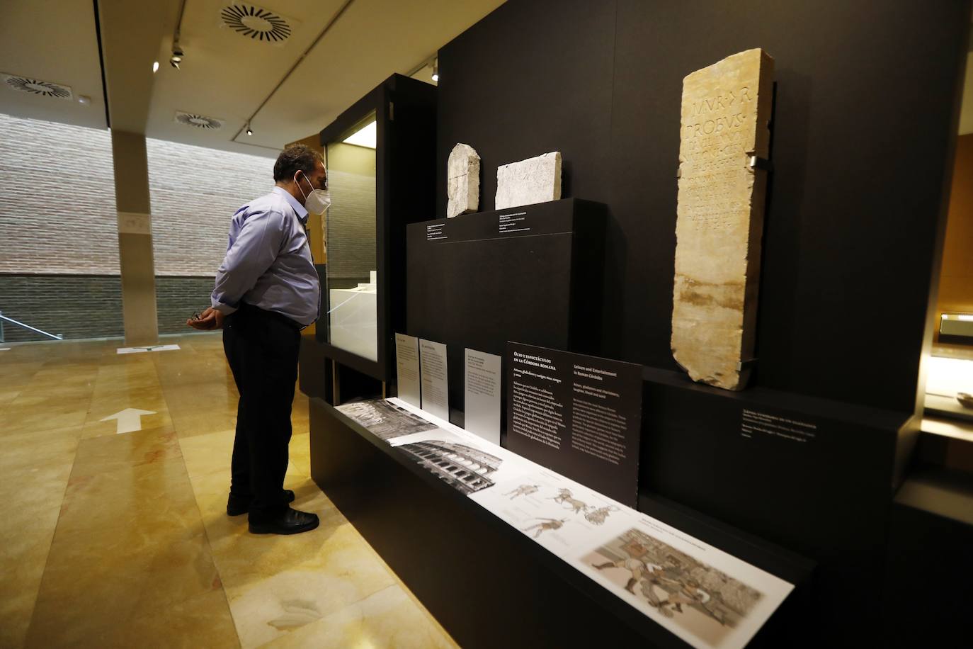 Área dedicada a los gladiadores en el Museo Arqueológico de Córdoba