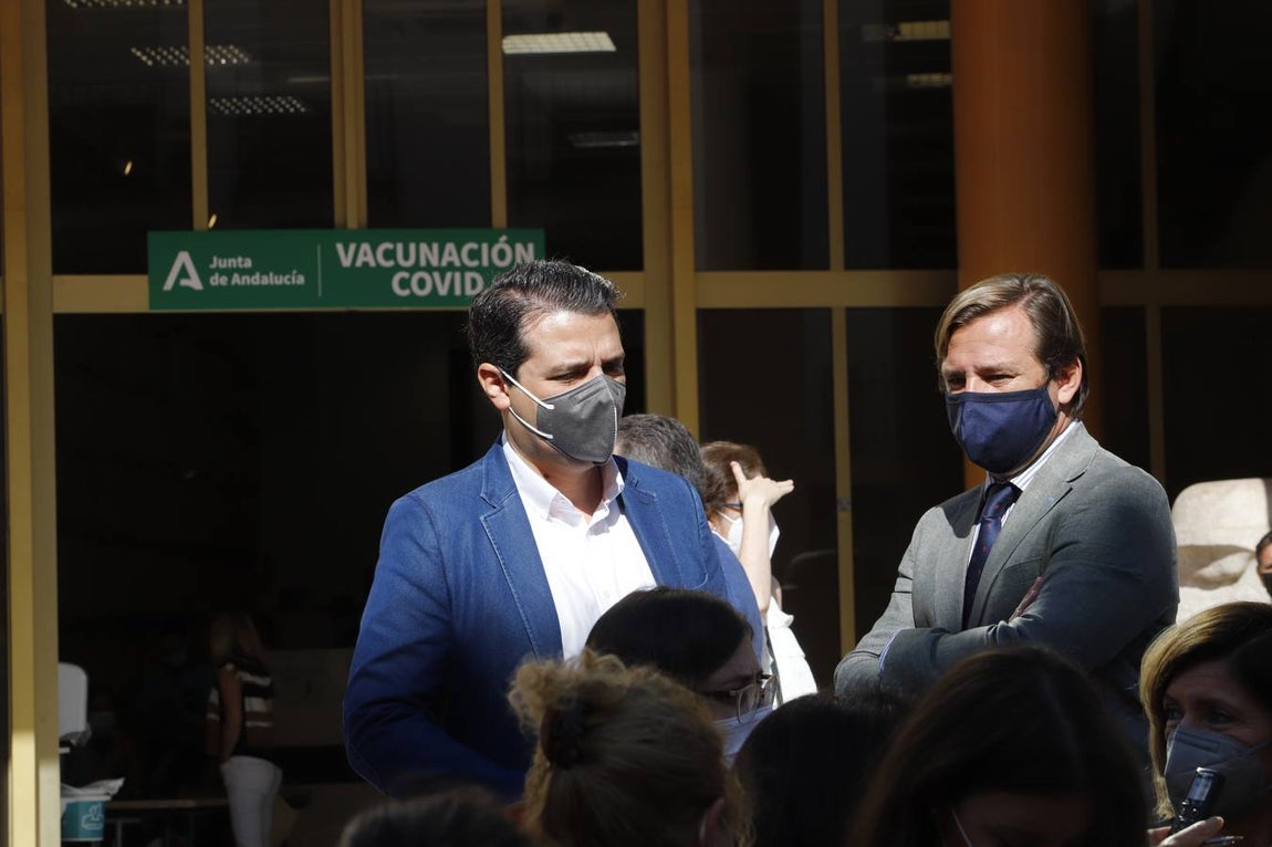 En imágenes, arranca la vacunación Covid en la sede del Ayuntamiento de Córdoba