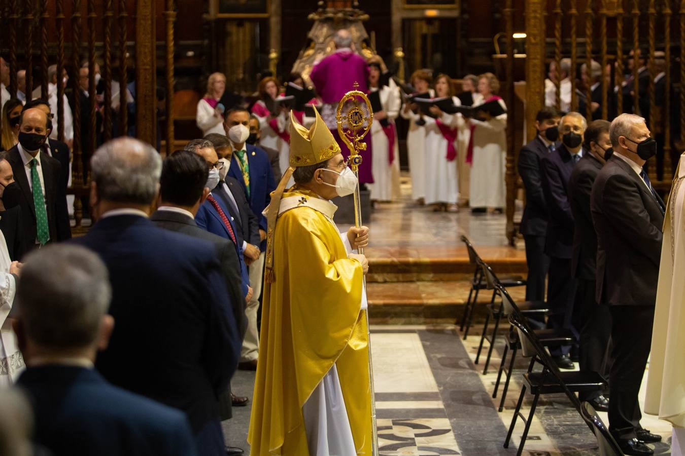 Misa solemne de despedida de monseñor Asenjo en la Catedral de Sevilla