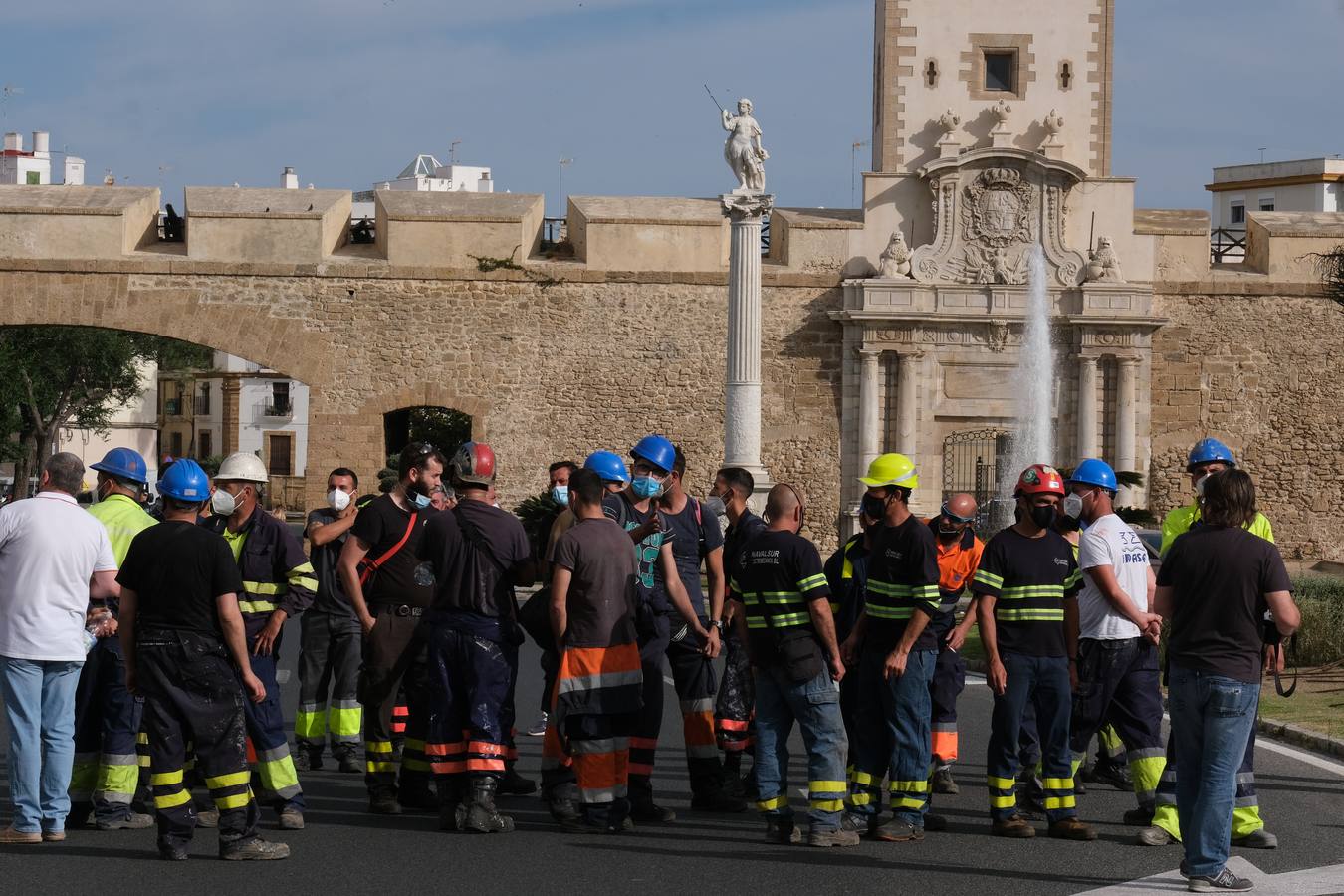 Los trabajadores de Navantia piden carga de trabajo para el astillero gaditano