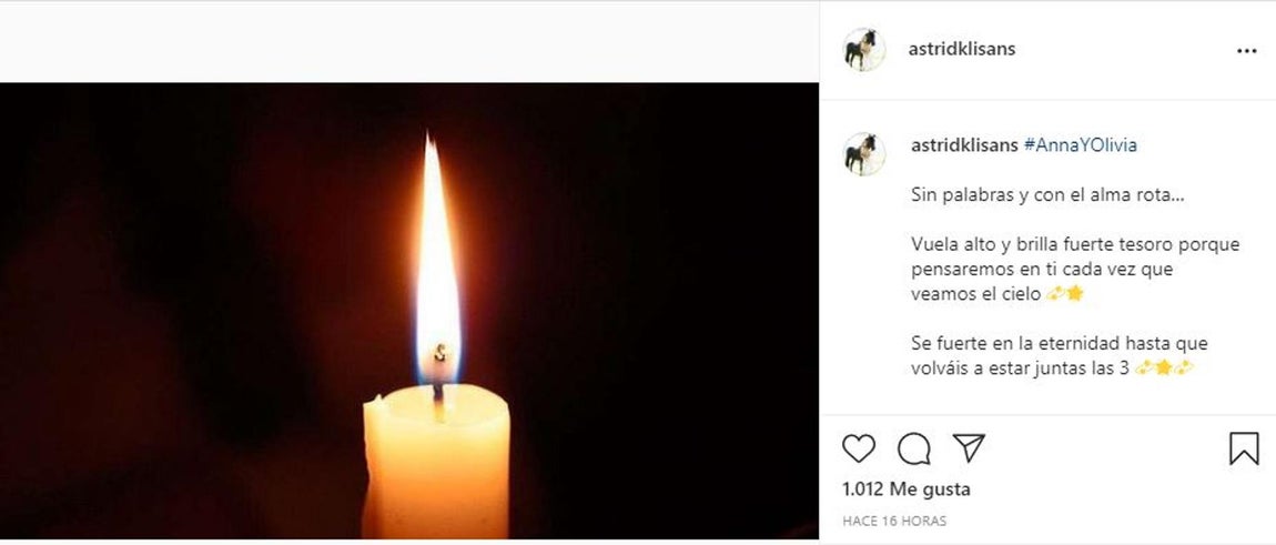 Los famosos rinden homenaje a Anna y Olivia