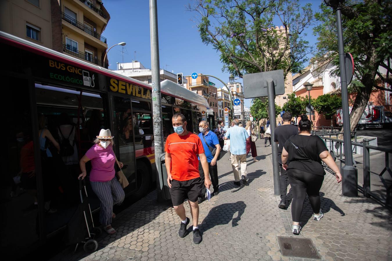 La huelga de Tussam en Sevilla apenas afecta a los usuarios: algunas colas y esperas un poco más largas