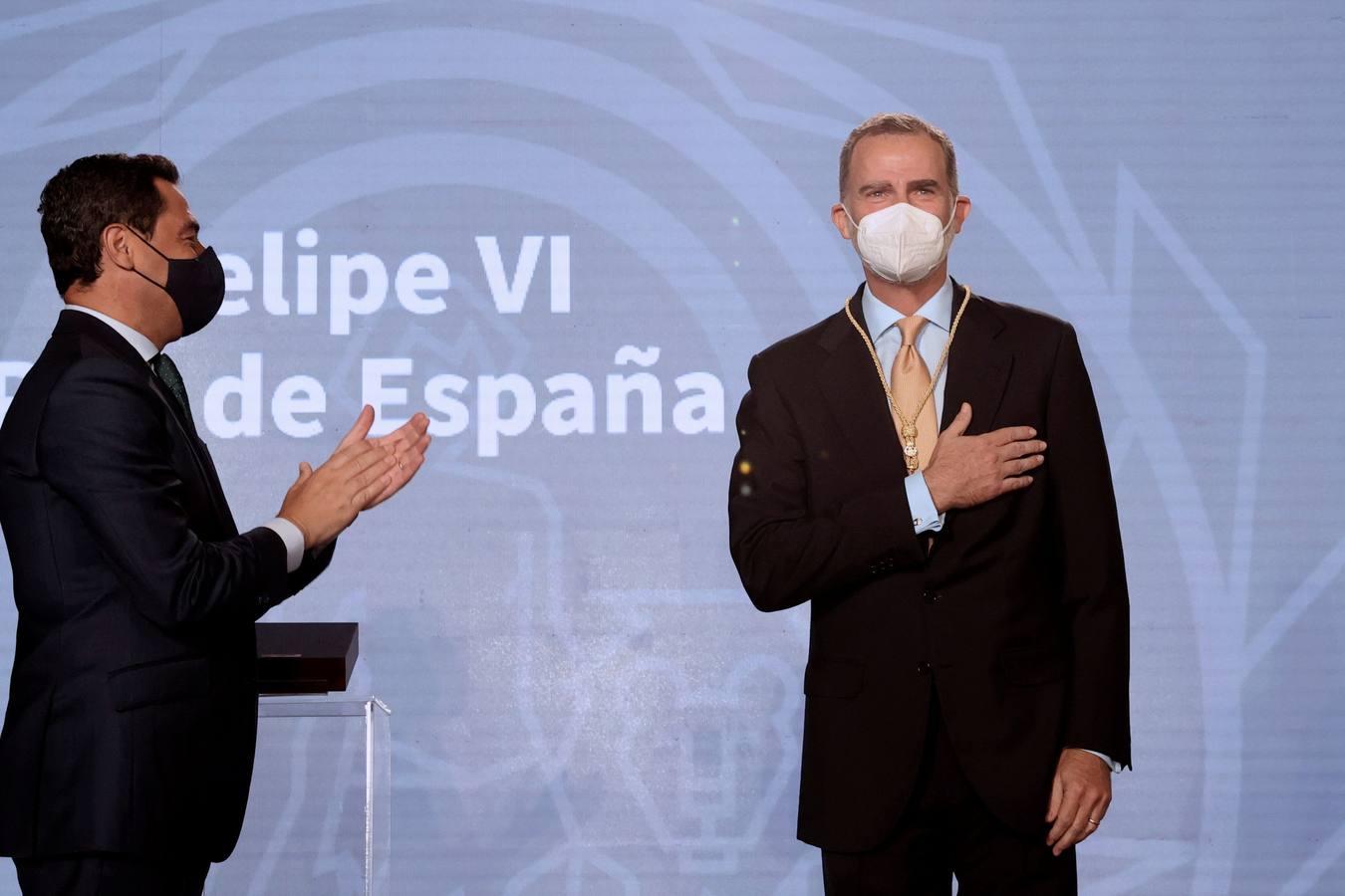 En imágenes, la entrega de la Medalla de Honor de Andalucía al Rey Felipe VI en Sevilla