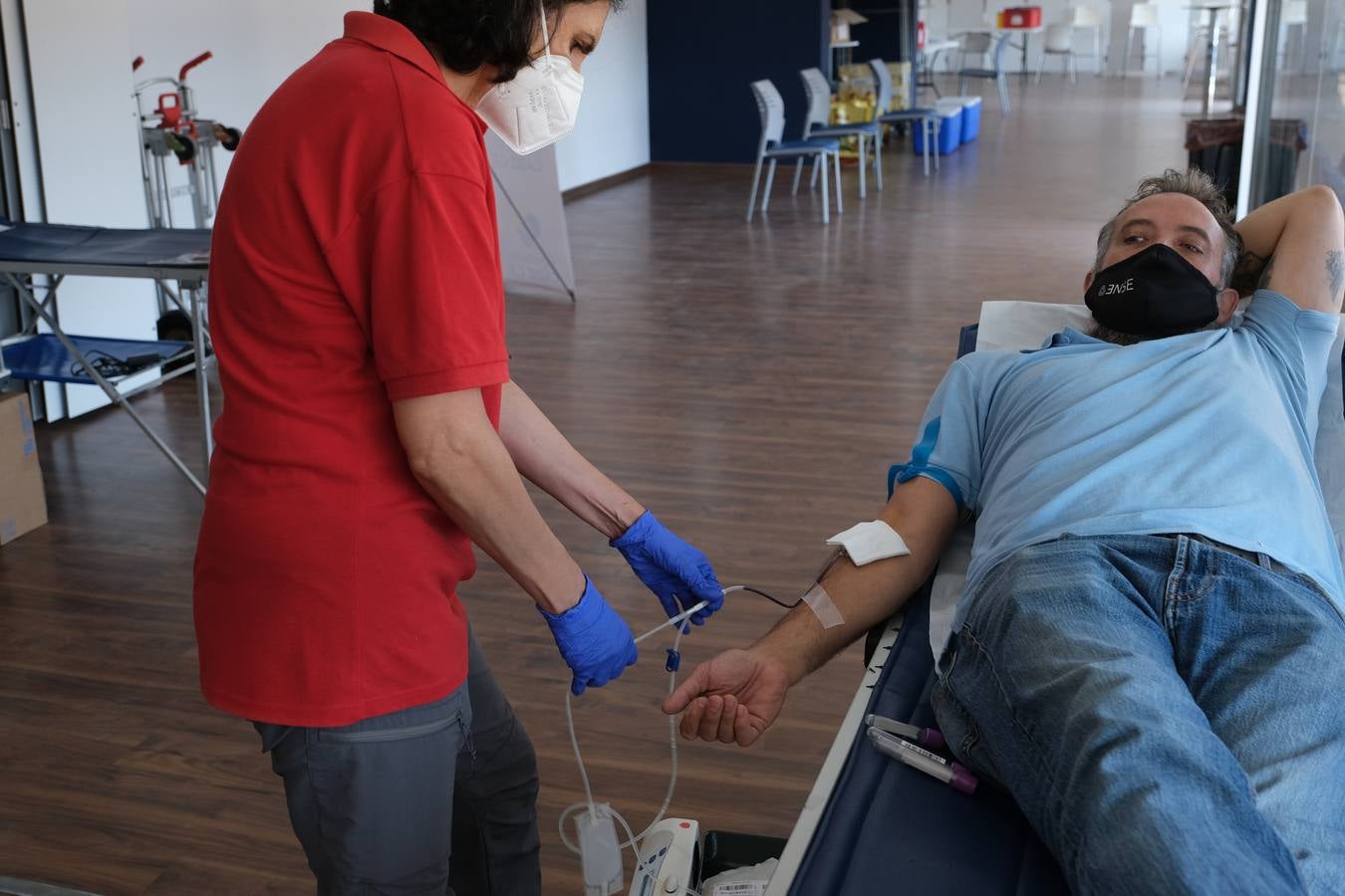 Fotos: Donación de sangre en el Estadio Carranza