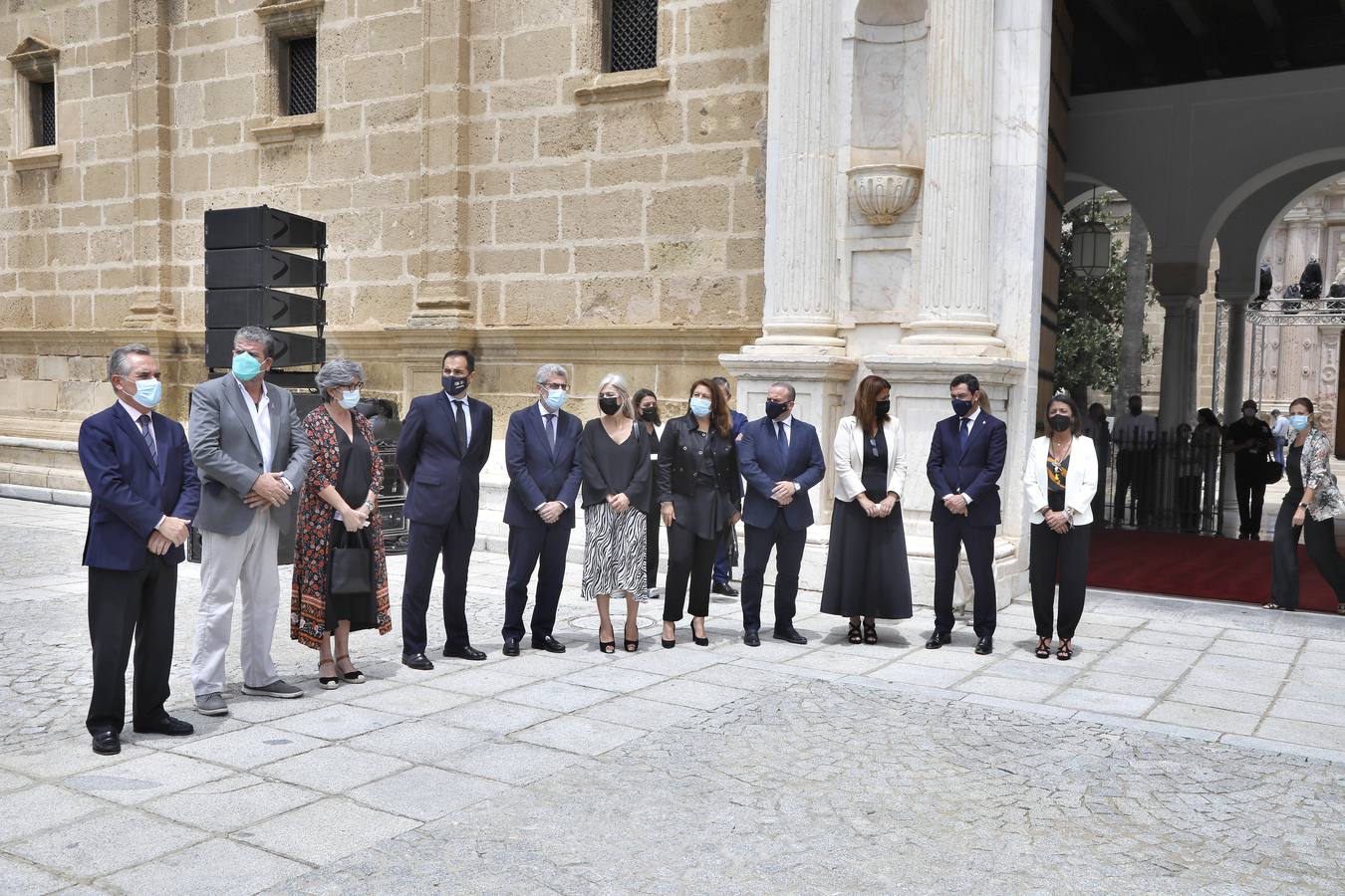 Capilla ardiente de Manuel Clavero en el Parlamento de Andalucía