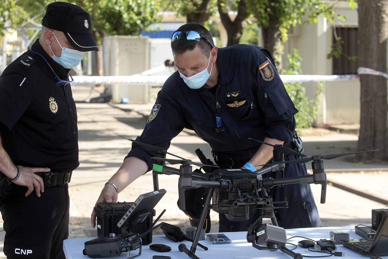 Los drones y antidrones de la Eurocopa en Sevilla