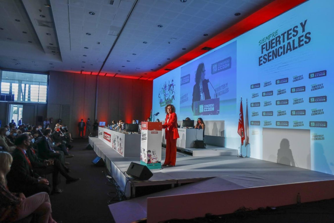 En imágenes, el congreso regional del sindicato CCOO en Sevilla