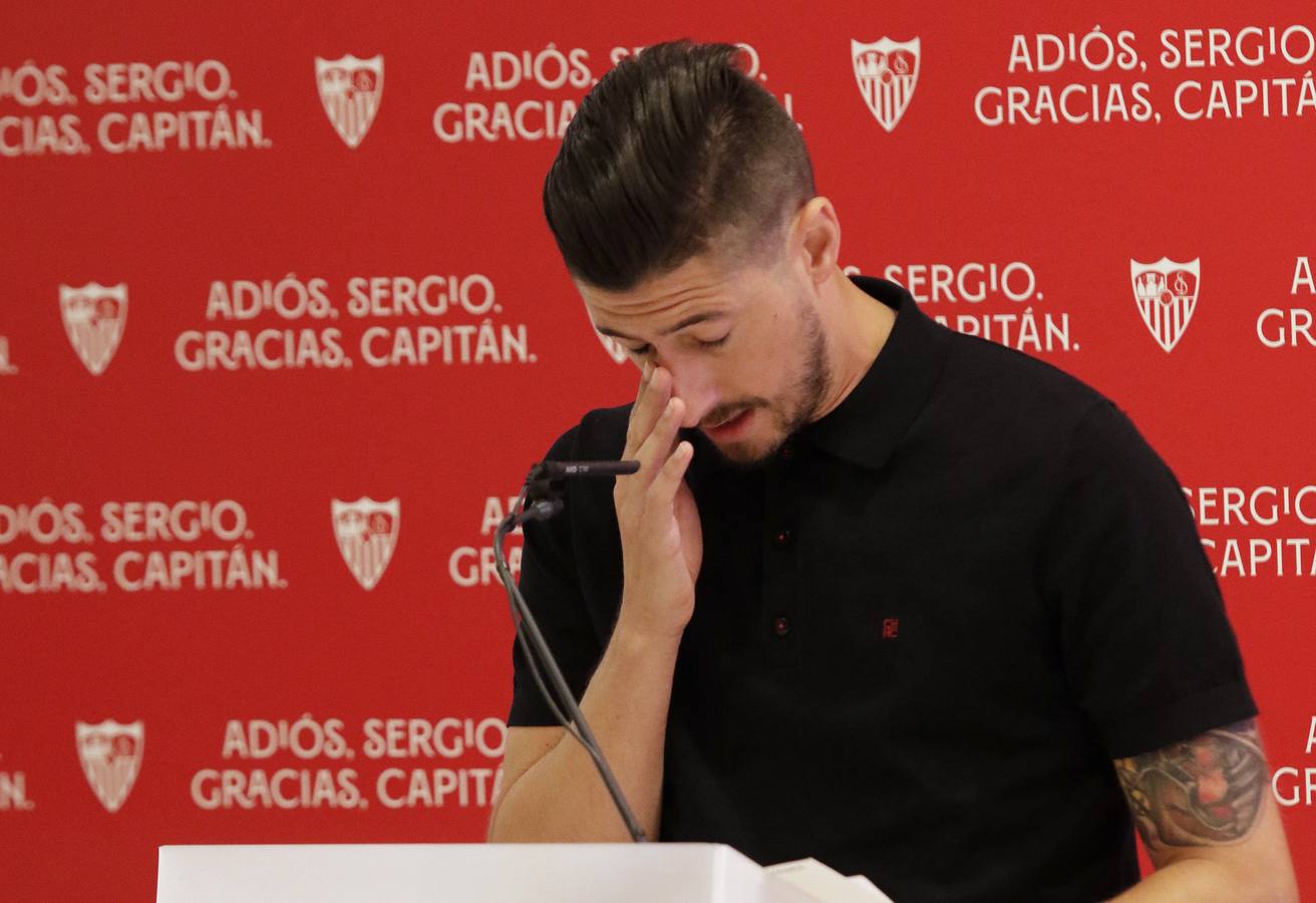 Acto de despedida de Escudero del Sevilla FC en el Sánchez-Pizjuán