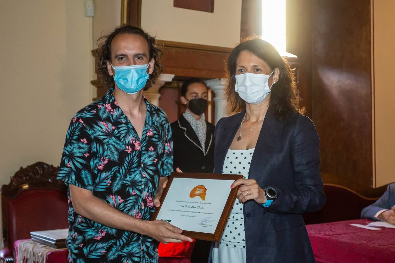 Entrega de los premios en la Real Academia de Bellas Artes de Santa Isabel de Hungría en Sevilla.