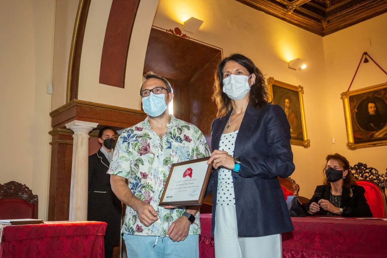 Entrega de los premios en la Real Academia de Bellas Artes de Santa Isabel de Hungría en Sevilla.