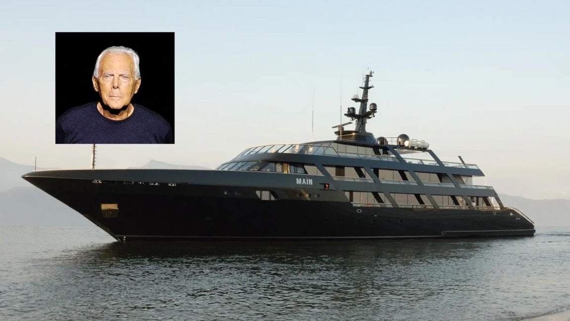 Así es Main, el lujoso yate de Giorgio Armani. Si hay un diseñador al que no se le caen los anillos a la hora de tener que trabajar duro ese es Giorgio Armani, que además es muy discreto con su vida privada. Además de la moda, una de sus grandes pasiones es el mar, o lo que es lo mismo, navegar y disfrutar de enteras jornadas sin pisar tierra. Es por eso que nunca ha escatimado a la hora de concederse caprichos relacionados con esta afición, donde destaca ‘Main’, su yate de lujo con el que cruza los océanos.
